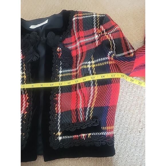 Vintage Nipon Night Plaid Blazer Sz 4 - Picture 15 of 16